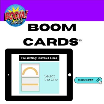 Preview of Pre-Writing #1: Lines & Curves Boom Cards