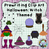 Pre-Writing Clip Art: Witch Theme (Color and B&W)