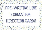 Pre-Writing, Letter, and Number Formation Direction Cards