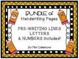 Pre-Writing, Letters, and Numbers Handwriting and Tracing 