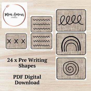 Preview of Pre-Writing Lines | Mark Making in Early Years | Natural Classroom | PDF