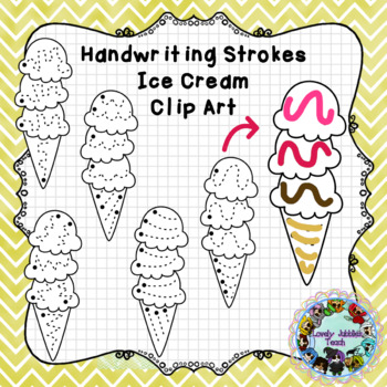 Watercolor Ice Cream Scoop Cone Sundae Clipart - Lisa Markle Sparkles  Clipart and Graphic Design