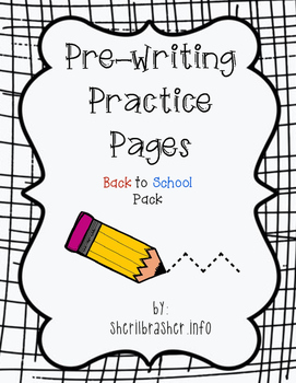 Preview of Pre-Writing Practice Pages: MEGA Pack {BUNDLE Save 20%}