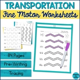 Pre-Writing Fine Motor Tracing Practice Activities: Transp