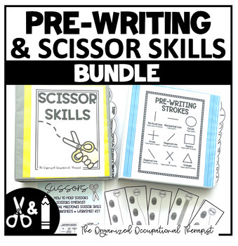 Preview of Pre-Writing & Scissor Skills Bundle