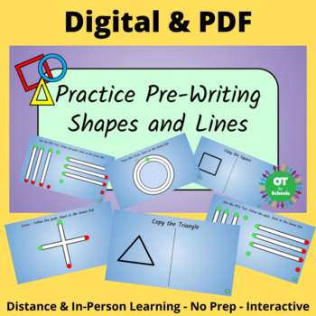 Preview of Pre-Writing Shapes and Lines - Digital & PDF