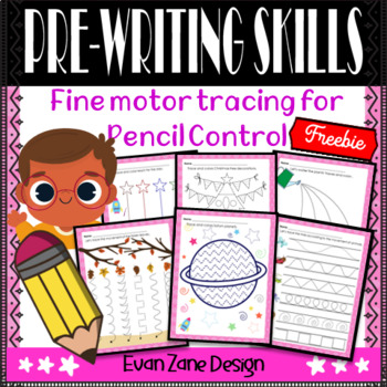 Preview of Pre-Writing Skills | Strokes Tracing Lines and Shapes Worksheets