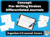 Pre-Writing Strokes Differentiated Journals