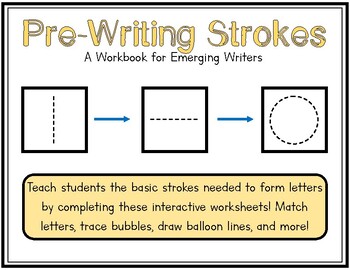 Preview of Pre-Writing Strokes Packet