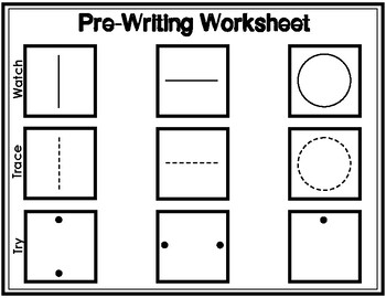 pre writing strokes packet by super ot worksheets tpt