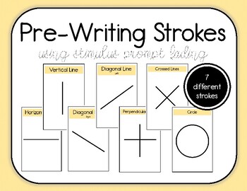 pre writing strokes teaching resources teachers pay teachers