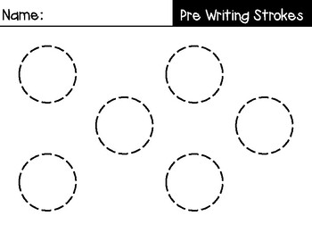 pre writing strokes worksheets by lindse collins tpt