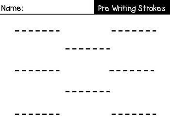 pre writing strokes worksheets by mrs lindse tiny seeds tpt