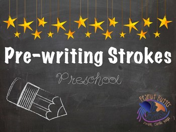 Preview of Pre Writing Strokes for Preschool and Kindergarten