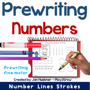 prewriting numbers tracing lines and shapes worksheets by jan huebner play2grow