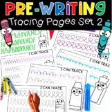Pre-Writing Tracing Pages Fine Motor Worksheets Set 2