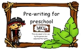 Pre-Writing for preschool pirate theme