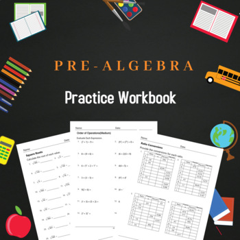 Preview of Pre-algebra Practice Workbook