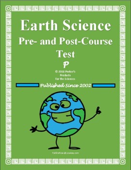 Preview of Pre- and Post-Course Test for Middle School Earth Science