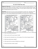 Pre and Post World War I Map Worksheet with Answer Key