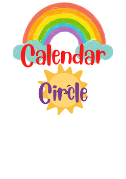 Preview of Pre-k Circle Time Welcome Circle Visual
