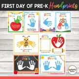 Pre- k First Day of School Handprint Art / DIY Keepsake / 