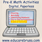 Pre-k Math Activities  | For Google, Distance Learning, Sp