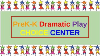 Preview of Prek-K Dramatic Play Virtual Choice Center