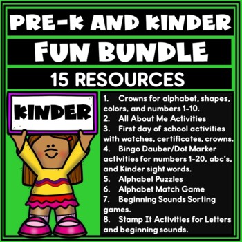 Preview of Pre-k and Kinder Survival Packet