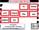 Pre-k sight words pre-primer
