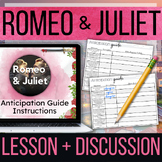 Pre-reading activity for Romeo and Juliet