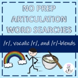 /r/ , Vocalic /r/, and /r/-Blend Articulation Word Searches