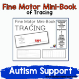 Pre-writing Fine Motor Mini-book of Tracing (Autism, Prek,