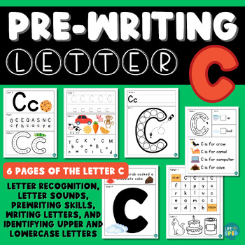 Pre-writing Practice Letter C | Letter Recognition | Early Literacy ...