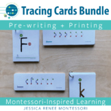 Pre-writing & Printing Tracing Cards: Uppercase & Lowercas