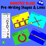 Pre-writing Shapes & Lines Practice - Monster Blobs Boom Deck