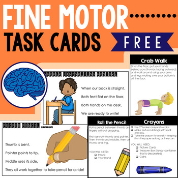 Preview of Improve Fine Motor Skills Task Cards