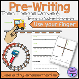 Pre-writing Tracing Workbook Train Theme for Special Educa