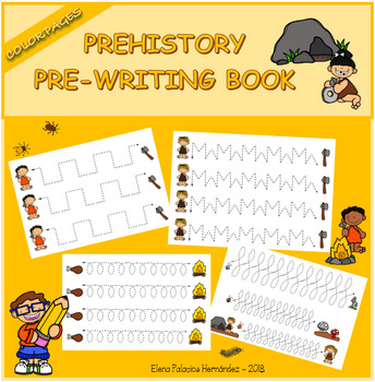 Preview of Pre-writing book - Prehistory / Trazos Prehistoria