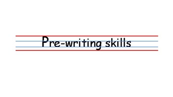 Preview of Pre-writing skills workbook