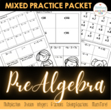 PreAlgebra Mixed Review Packet