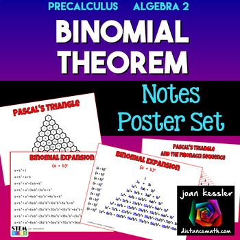 Preview of Binomial Theorem  Posters Handouts Interactive Notebooks