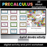 PreCalculus All About Asymptotes Digital Activity Cryptogr