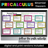 PreCalculus Binomial Theorem Digital Activity Maze