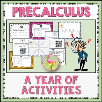 Preview of PreCalculus Bundle of Activities | Flamingo Math