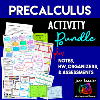 Preview of PreCalculus Activity Bundle for your Curriculum