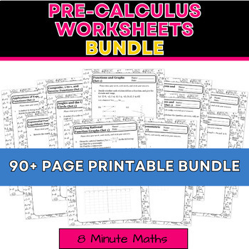 Preview of PreCalculus Curriculum - Activity Worksheets