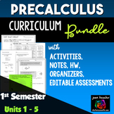 PreCalculus Curriculum Bundle 1st Semester