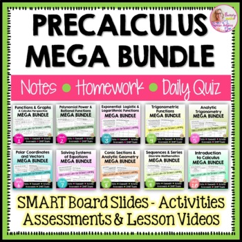 Preview of PreCalculus Curriculum Mega Bundle | Flamingo Math