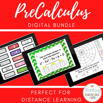 Preview of PreCalculus Digital Bundle - Perfect for Distance Learning